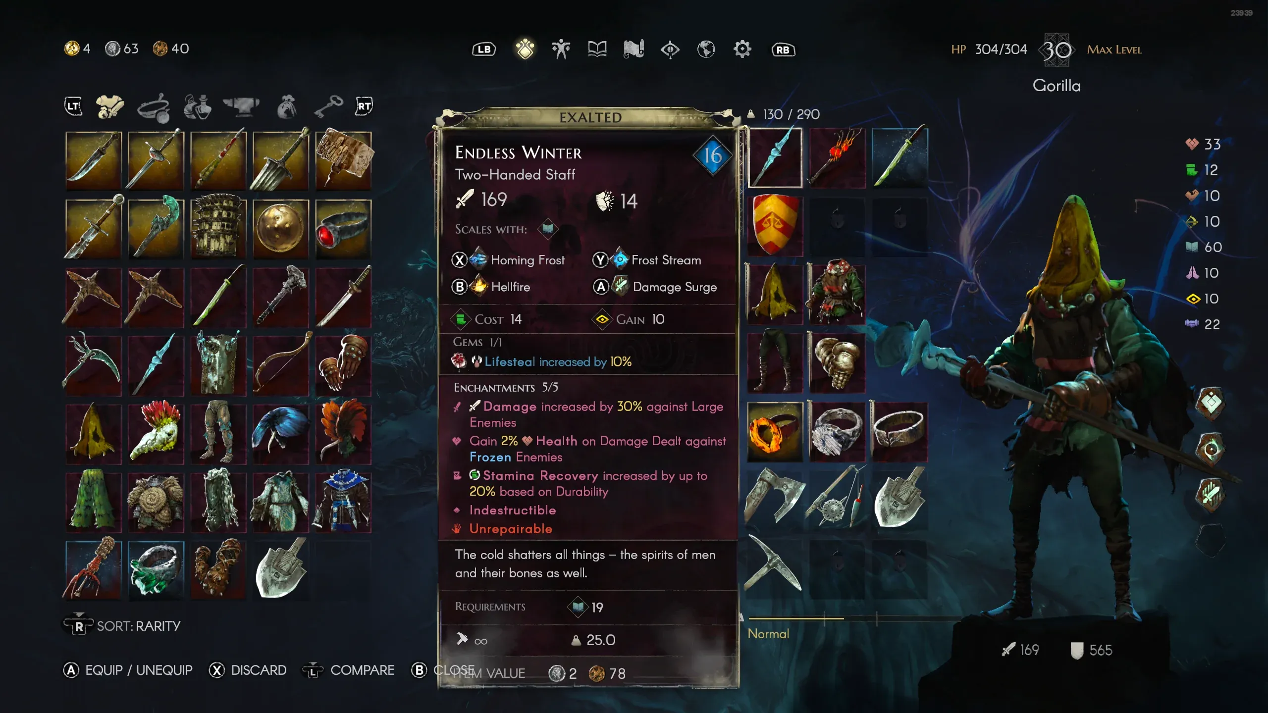 No Rest for the Wicked mejores builds META