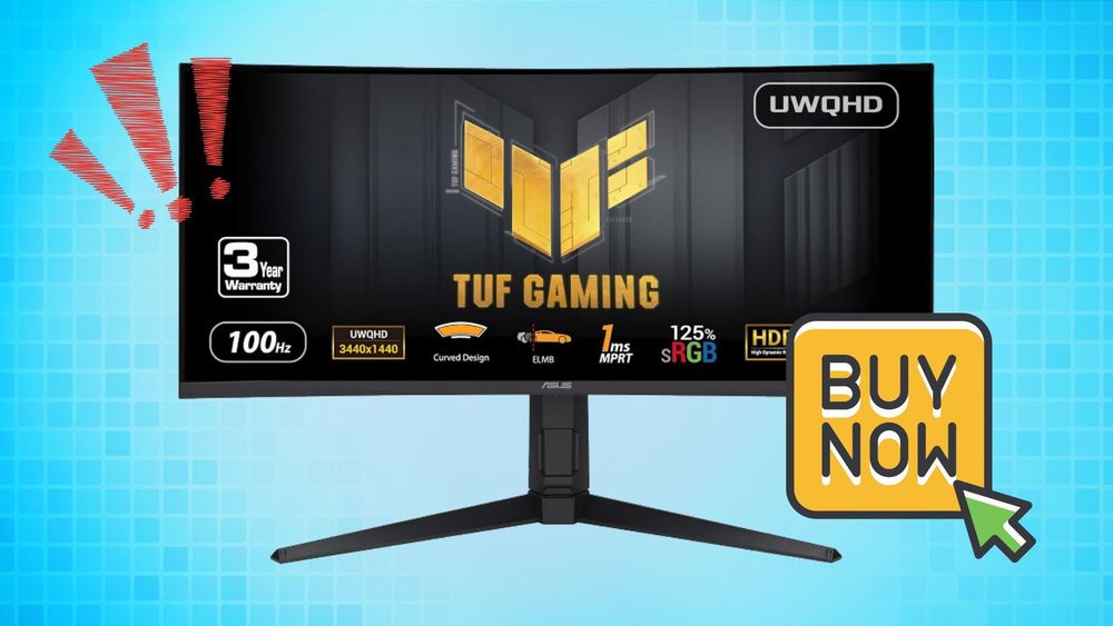 ASUS 34-Inch Curved Gaming Monitor Drops to $289