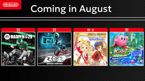 Nintendo Switch 2 Games for August 2025 | GAM3S.GG